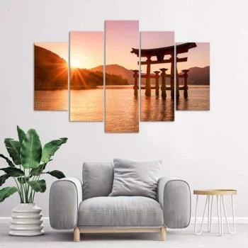 Obraz pięcioczęściowy Deco Panel, Krajobraz Japonii