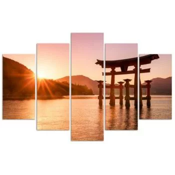 Obraz pięcioczęściowy Deco Panel, Krajobraz Japonii - obrazek 3