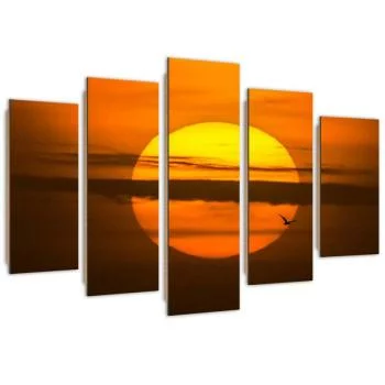 Obraz pięcioczęściowy Deco Panel, Zachodzące słońce - obrazek 2
