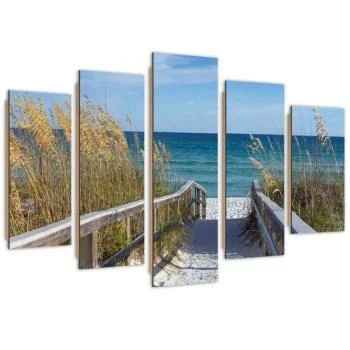 Obraz pięcioczęściowy Deco Panel, Zejście na plażę - obrazek 2