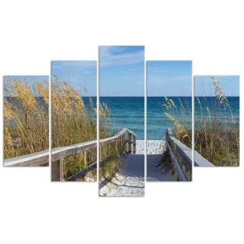 Obraz pięcioczęściowy Deco Panel, Zejście na plażę - obrazek 3