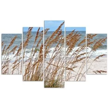 Obraz pięcioczęściowy Deco Panel, Trzciny nad morzem - obrazek 3