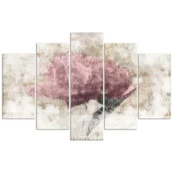 Obraz pięcioczęściowy Deco Panel, Pastelowy kwiat - obrazek 3