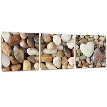 Zestaw obrazów Deco Panel, Kamienne serca - obrazek 2