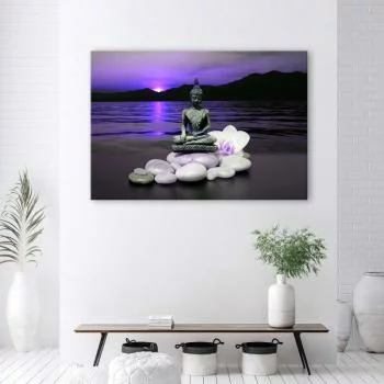 Obraz Deco Panel, Budda na kamieniach