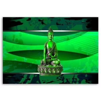 Obraz Deco Panel, Budda na zielonym tle - obrazek 3