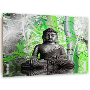 Obraz Deco Panel, Budda i liście - obrazek 2