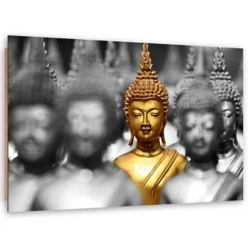 Obraz Deco Panel, Złoty Budda w tłumie - obrazek 2