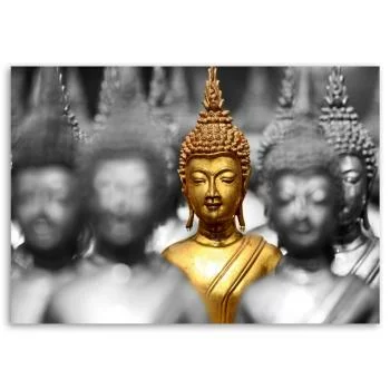 Obraz Deco Panel, Złoty Budda w tłumie - obrazek 3