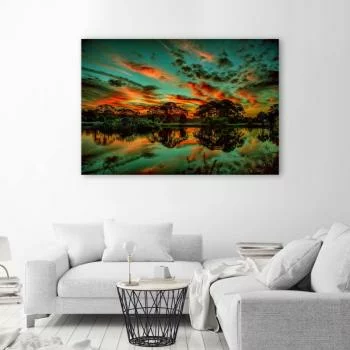 Obraz Deco Panel, Chmury nad jeziorem