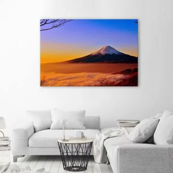 Obraz Deco Panel, Góra Fuji skąpana w słońcu