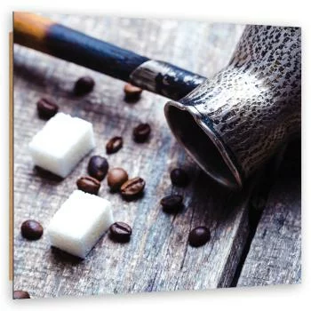 Obraz Deco Panel, Dzbanek do kawy i cukier - obrazek 2