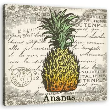 Obraz na płótnie, Ananas vintage - obrazek 2