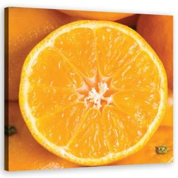 Obraz na płótnie, Pomarańcza makro - obrazek 2