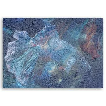 Obraz Deco Panel, Niebieski kwiat abstrakcja - obrazek 3
