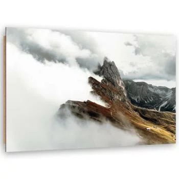 Obraz Deco Panel, Górski szczyt w chmurach - obrazek 2