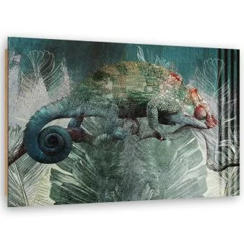 Obraz Deco Panel, Kameleon w dżungli - obrazek 2