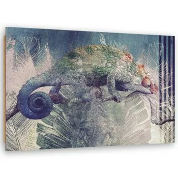 Obraz Deco Panel, Kameleon na gałęzi  - obrazek 2