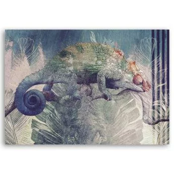 Obraz Deco Panel, Kameleon na gałęzi  - obrazek 3