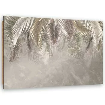 Obraz Deco Panel, Liście palmy na betonie 3D - obrazek 2
