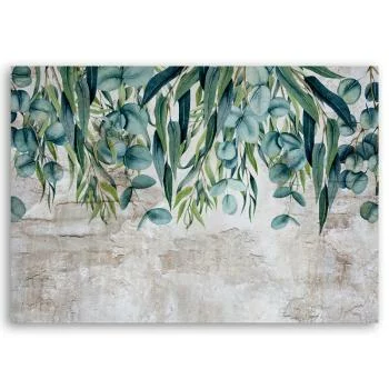 Obraz Deco Panel, Zielone liście na betonowym tle - obrazek 3