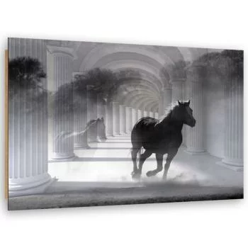 Obraz Deco Panel, Biegnący koń 3D - obrazek 2
