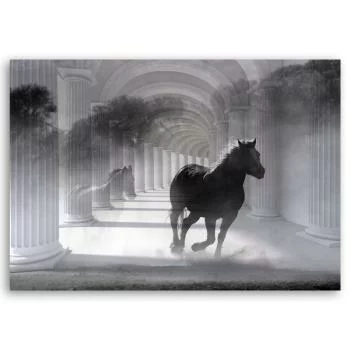 Obraz Deco Panel, Biegnący koń 3D - obrazek 3
