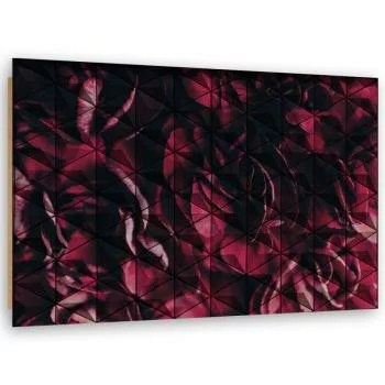 Obraz Deco Panel, Czerwona abstrakcja geometryczna - obrazek 2