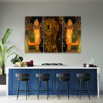 Obraz trzyczęściowy Deco Panel, Judyta z głową Holofernesa