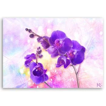 Obraz Deco Panel, Fioletowy kwiat orchidei - obrazek 3