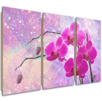 Obraz trzyczęściowy Deco Panel, Eteryczna orchidea abstrakcja - obrazek 2