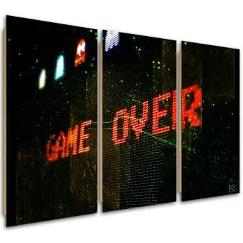 Obraz trzyczęściowy Deco Panel, Game Over dla gracza - obrazek 2