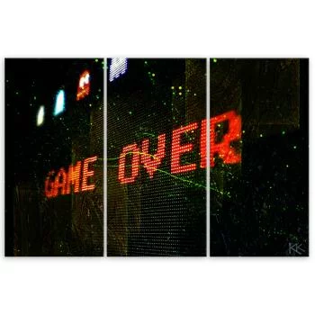 Obraz trzyczęściowy Deco Panel, Game Over dla gracza - obrazek 3
