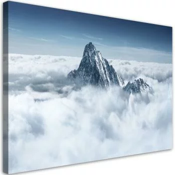 Obraz na płótnie, Alpy ponad chmurami - obrazek 2
