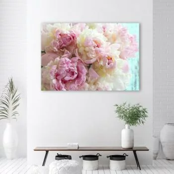 Obraz Deco Panel, Różowe kwiaty piwonii