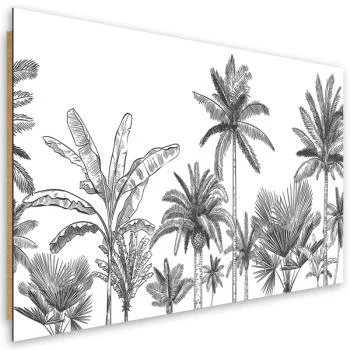 Obraz Deco Panel, Czarno białe palmy - obrazek 2