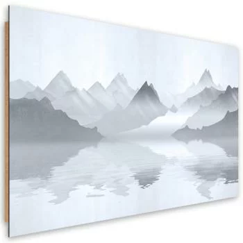 Obraz Deco Panel, Góry nad jeziorem abstrakcja - obrazek 2