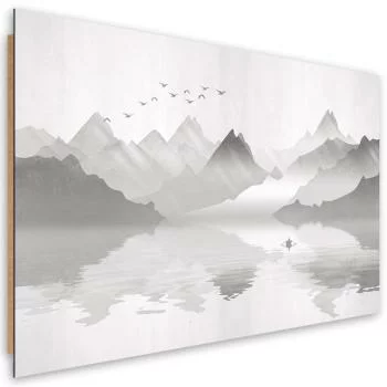 Obraz Deco Panel, Góry nad jeziorem abstrakcja - obrazek 2
