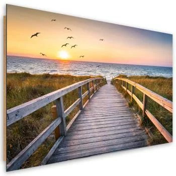 Obraz Deco Panel, Zachód słońca morze plaża - obrazek 2