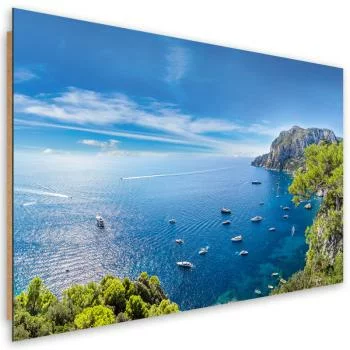 Obraz Deco Panel, Panorama wyspy Morze Statki - obrazek 2