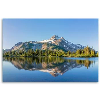 Obraz na płótnie, Las Góry Jezioro krajobraz - obrazek 3