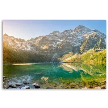 Obraz na płótnie, Jezioro w górach - obrazek 3