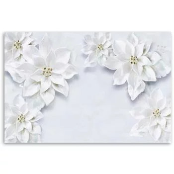 Obraz Deco Panel, Śnieżno Białe Kwiaty Rośliny - obrazek 3