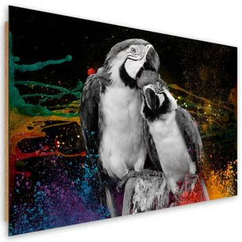 Obraz Deco Panel, Kolorowe papugi abstrakcja - obrazek 2