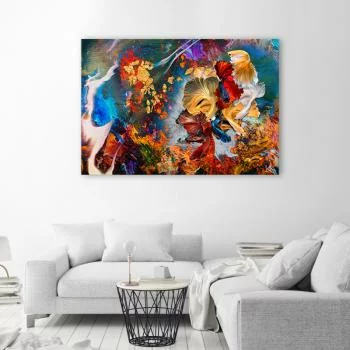 Obraz Deco Panel, Kolorowe ryby abstrakcja