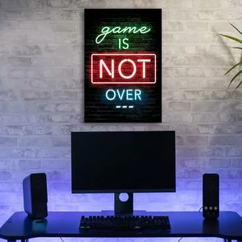 Obraz Deco Panel, Napis dla graczy neon gaming