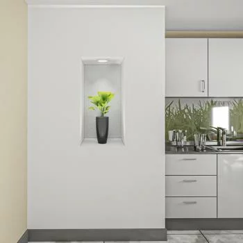 Naklejka na ścianę 3D do kuchni - kwiat we wnęce XXXVII - obrazek 2