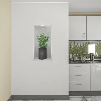 Naklejka na ścianę 3D do kuchni - kwiat we wnęce XXXIII - obrazek 2
