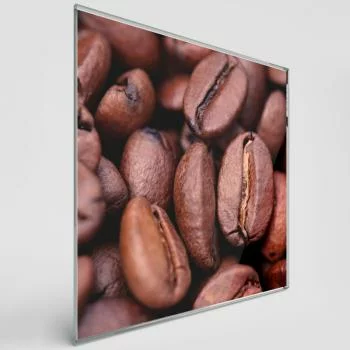 Obraz kwadratowy na szkle - ziarenka kawy