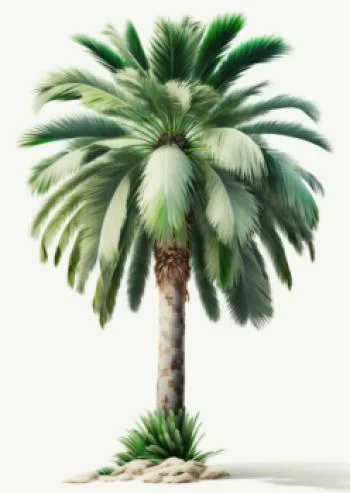 Plakat w ramie - wysokie zielone drzewo palmowe - obrazek 2